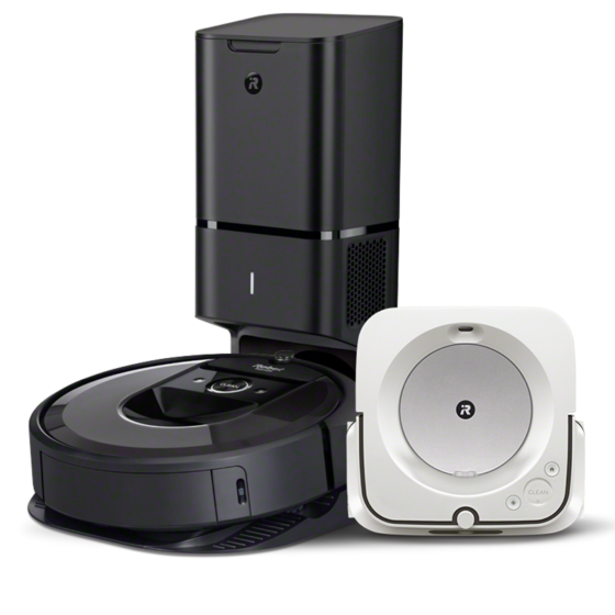 Set robotů iRobot Roomba i7+ a Braava jet m6