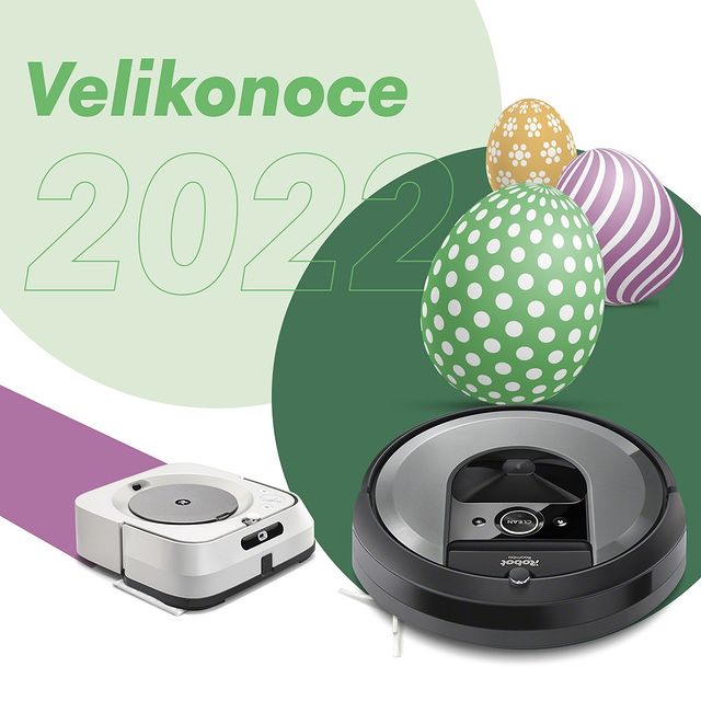 🐰 Přejeme Vám krásné Velikonoce. 
🐣 O úklid se postará náš geniální pár robotů. 
🥚 Vám zbývá se bavit, plést pomlázky a barvit vajíčka.
#iRobot
.
.
.
.
.
#irobotgenius #braava #roomba