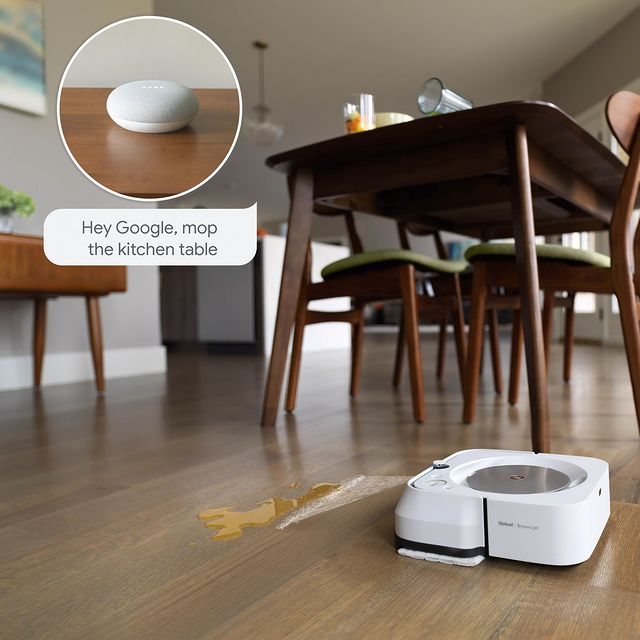 iRobot Braava jet m6 je geniální robotický mop 🌊 který se nezalekne ani podlahových lišt a s vysavačem iRobot Roomba tvoří dokonalý pár spolupracujících robotů 🤝A oba poslechnou na slovo 🤭 #iRobot #BraavaJetm6